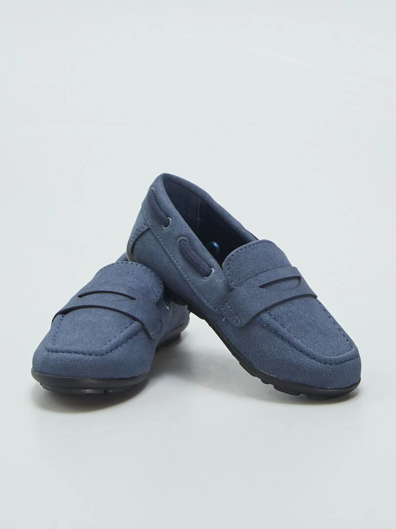 Mocassins façon bateau   Bleu