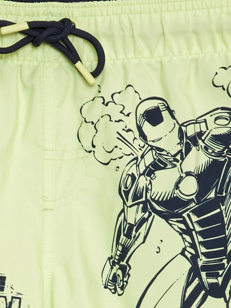 Short de bain 'Iron Man' 'Marvel' Jaune