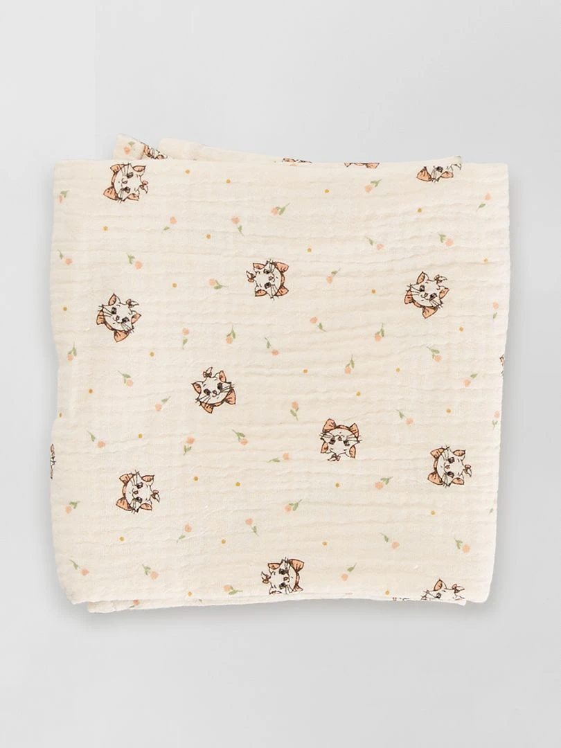 Lot de 2 langes 'Marie'   rose/écru