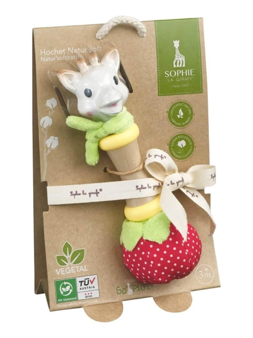 Hochet Fraise Natur'soft   N/A