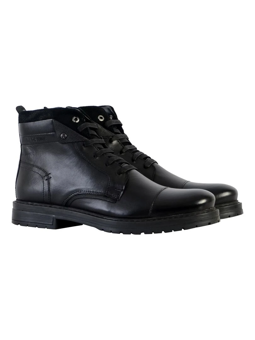 Bottine Cuir Redskins Notif   Noir