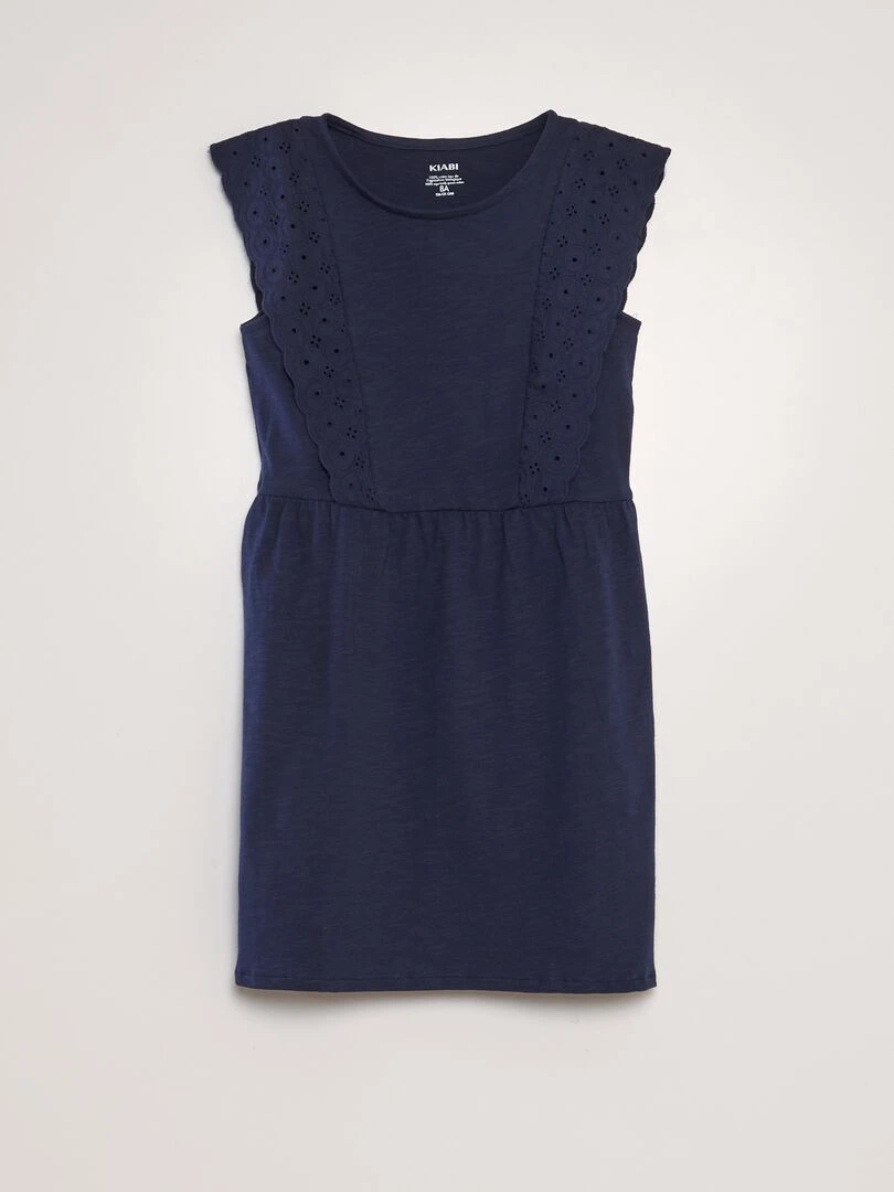 Robe avec broderies anglaises Noir