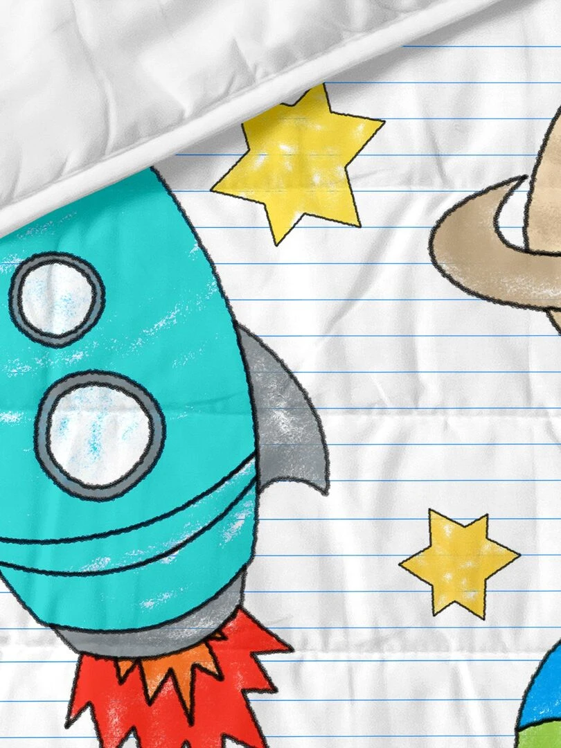 Couvre lit Space rocket "Happyfriday"   Multicolore