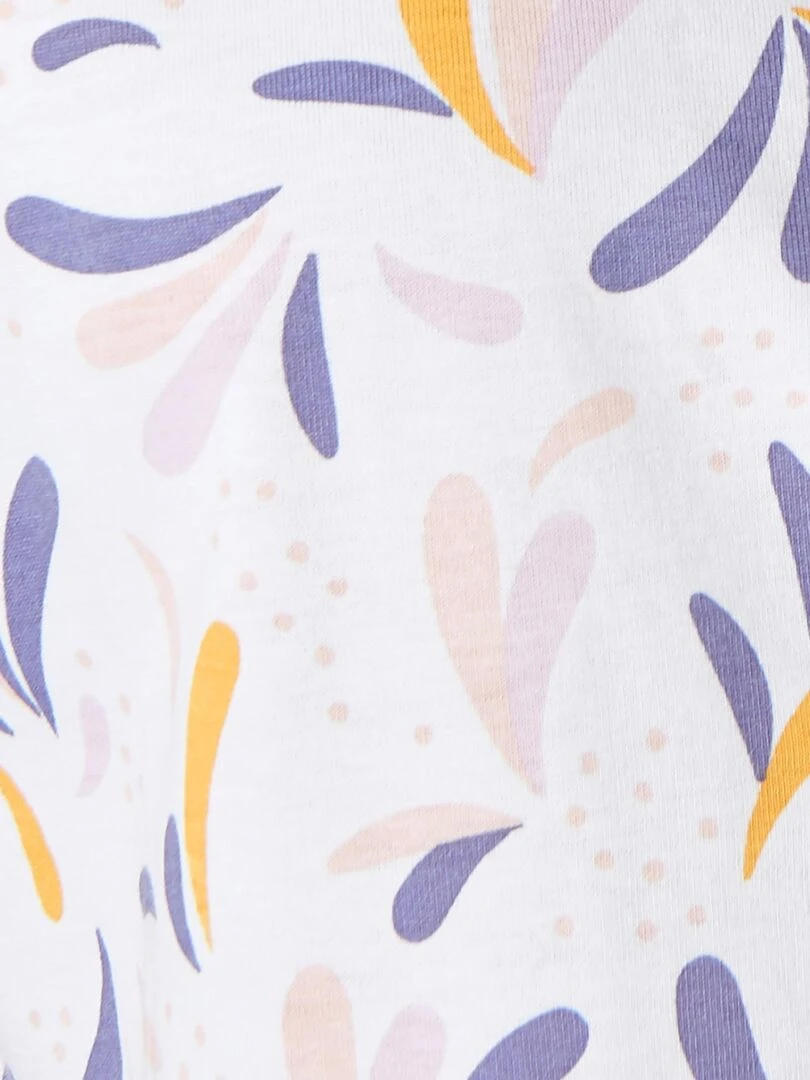 Pyjacourt en pur coton peigné   Damart   Bleu