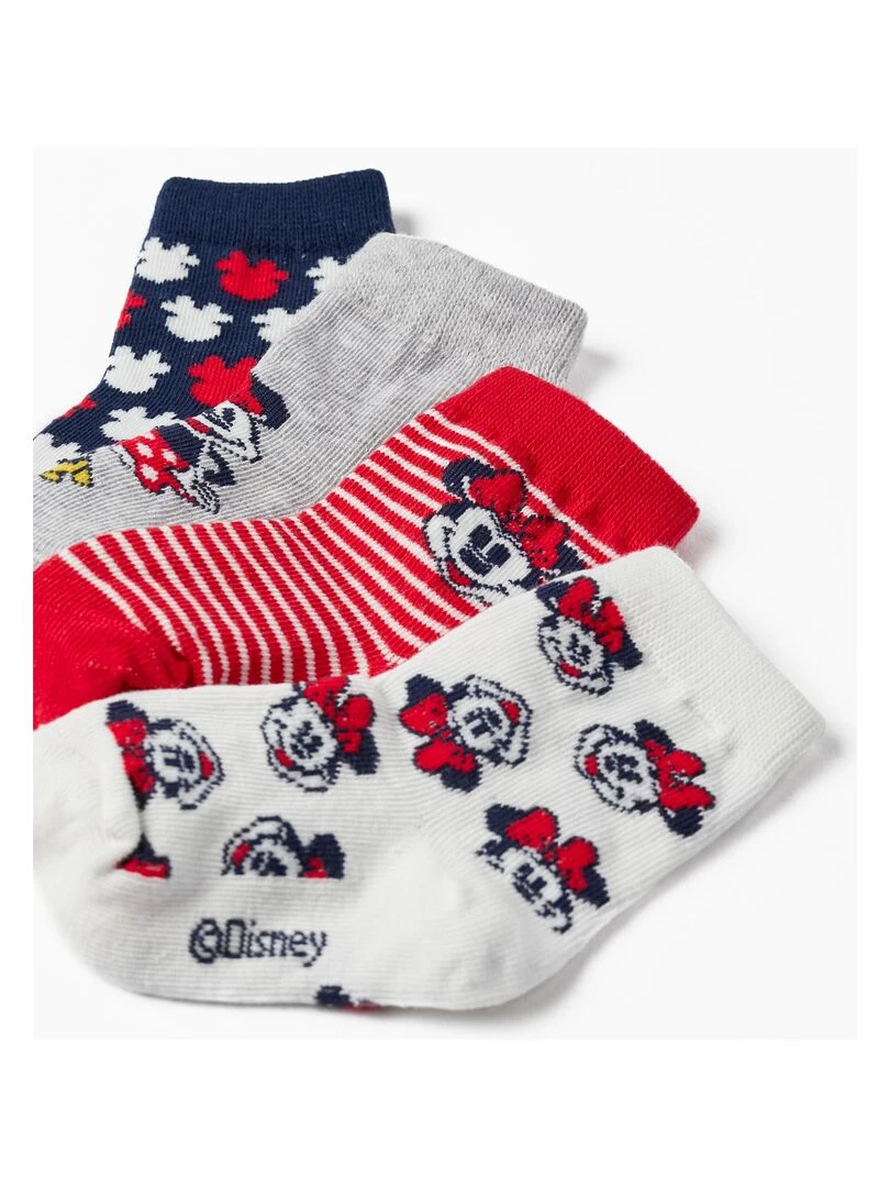 Pack 4 Paires de Chaussettes pour Bébé Fille 'Minnie' MINNIE Multicolore