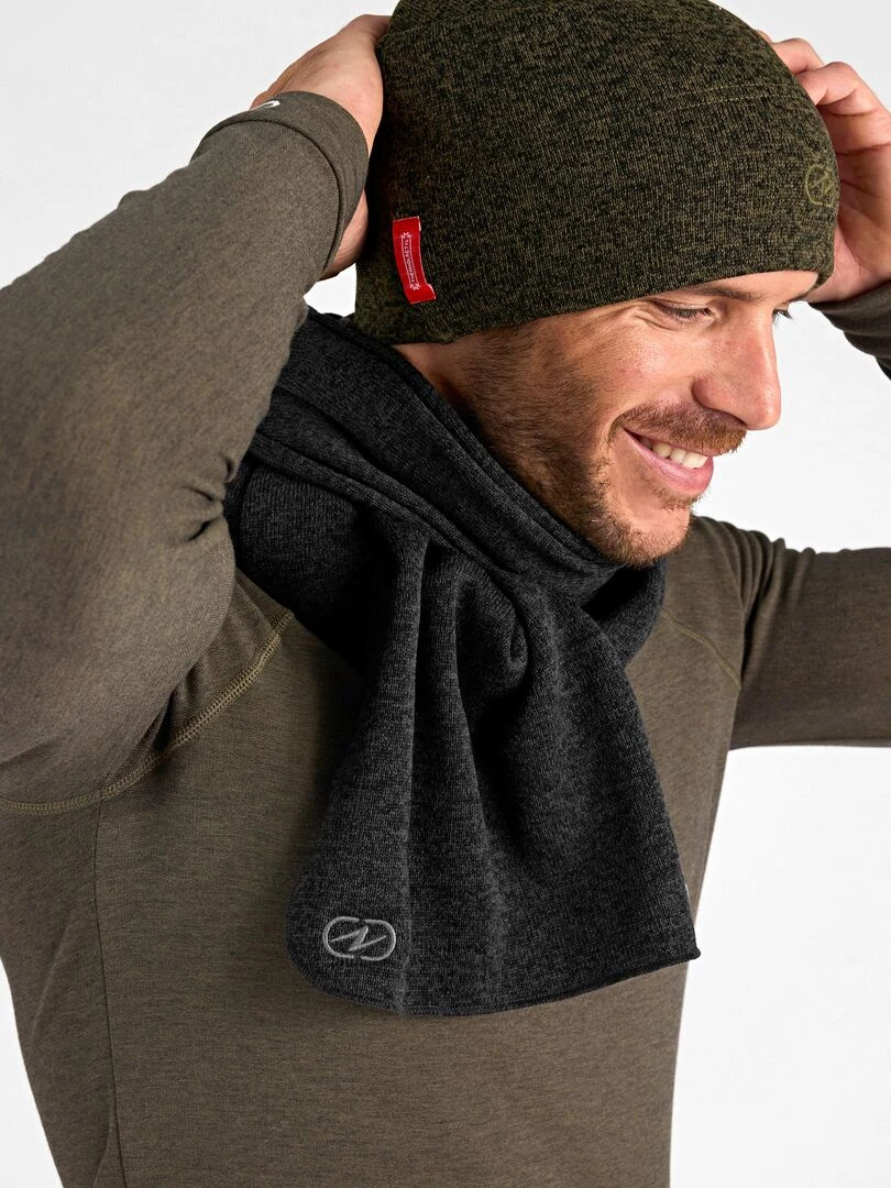 Bonnet maille polaire chaude mixte Thermolactyl   DamartSport   Kaki