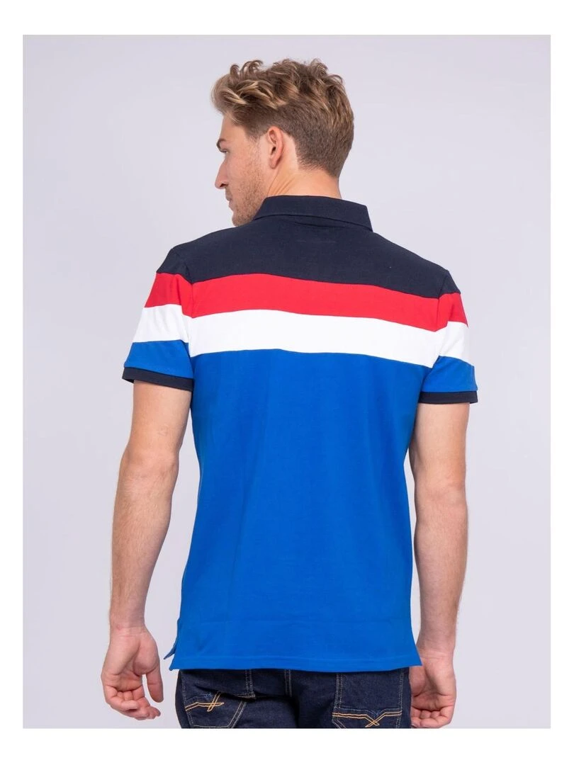 Polo pur coton PORIDE Bleu roi