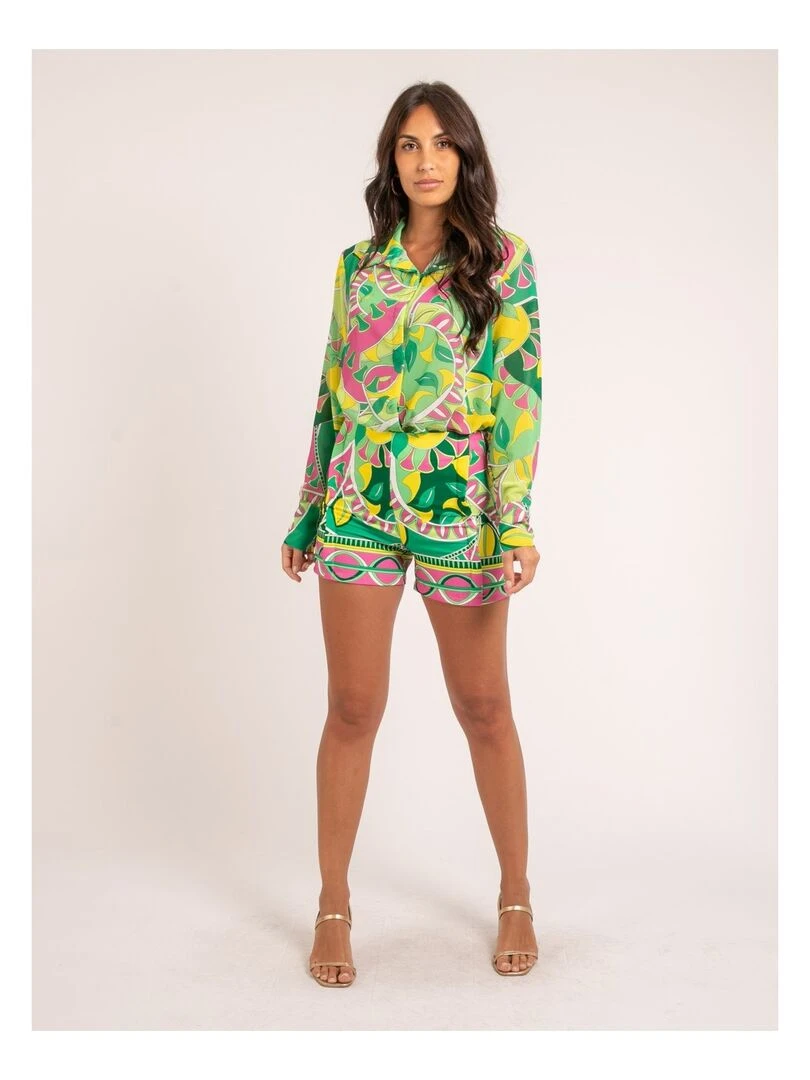 Chemise motifs OMBELLE   Vert