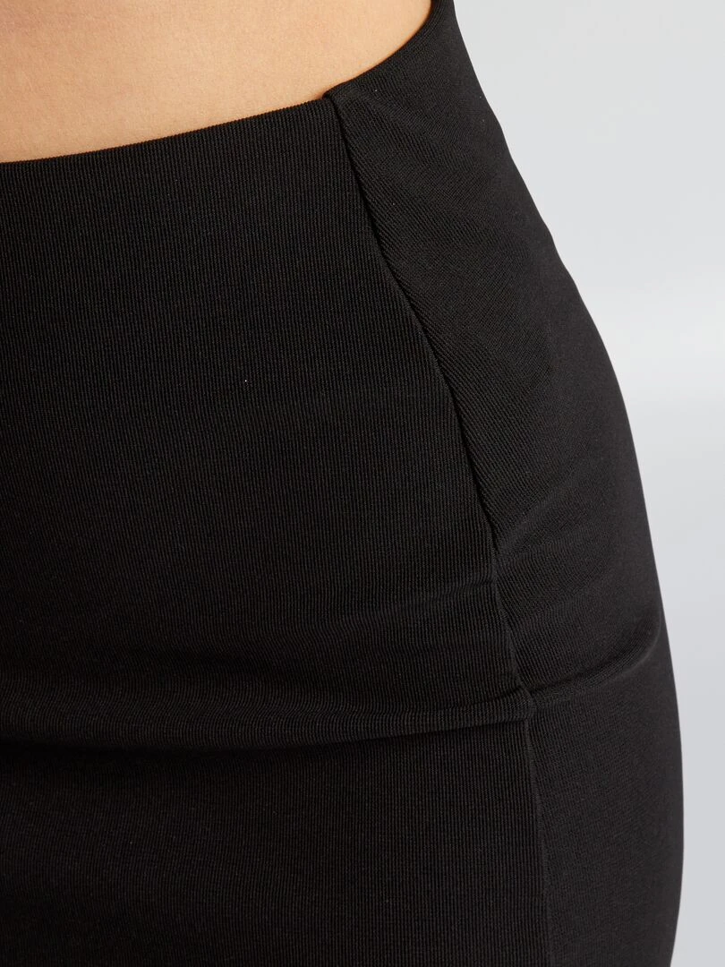 Jupe midi avec fentes   noir