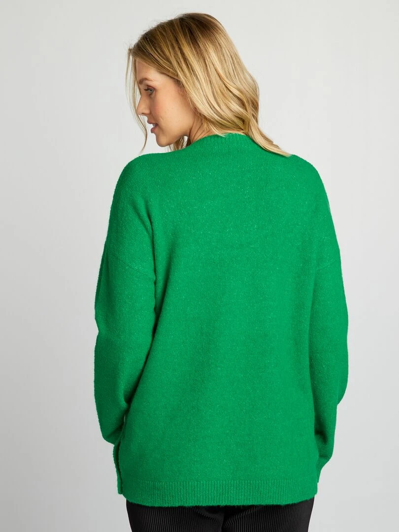 Pull  grossesse et allaitement   Vert