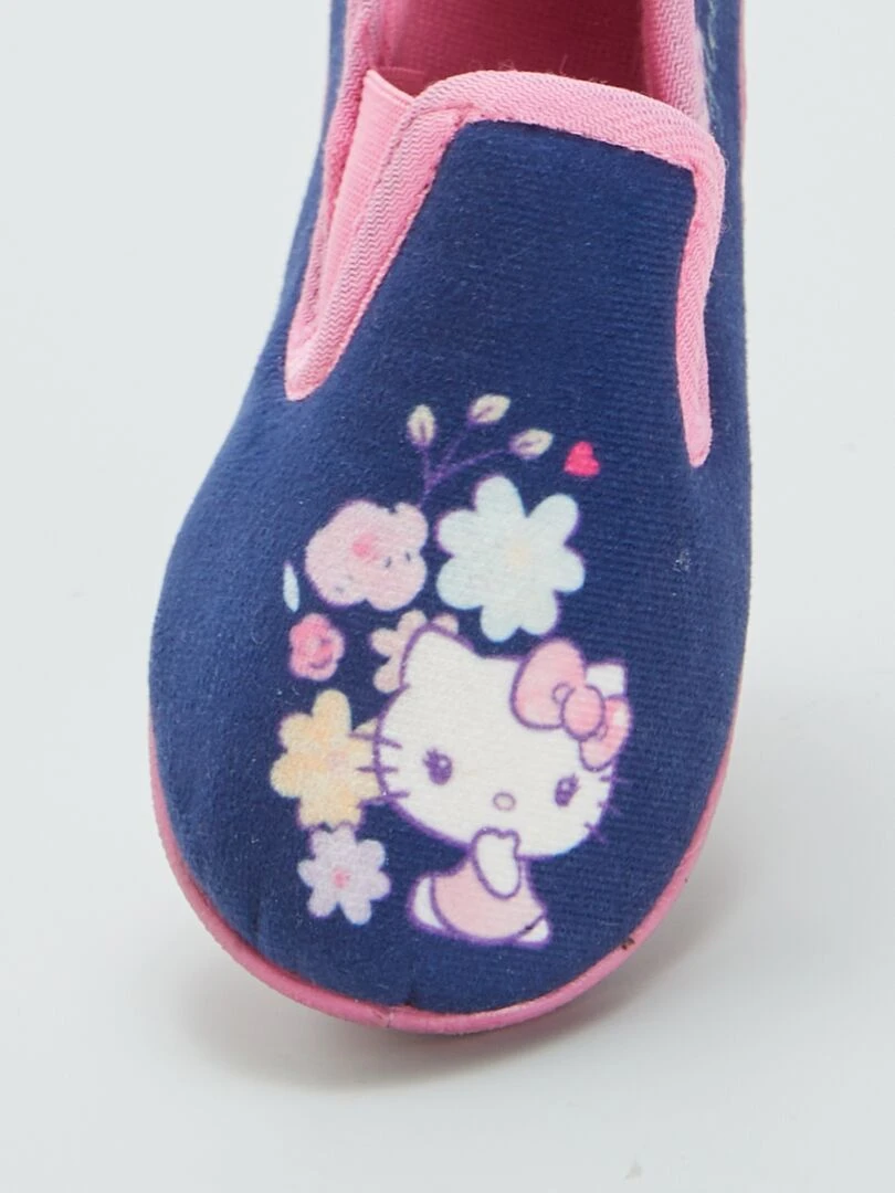 Chaussons bas 'Hello Kitty'   Bleu/rose