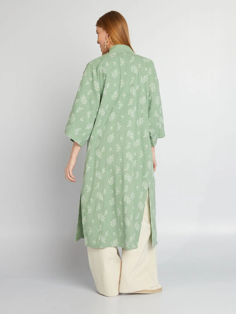 Kimono long Vert