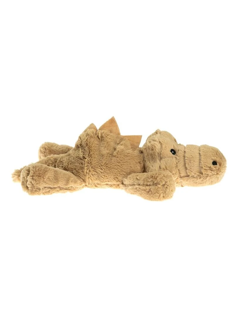 Peluche Bouillotte Crocodile Made in France Orange
