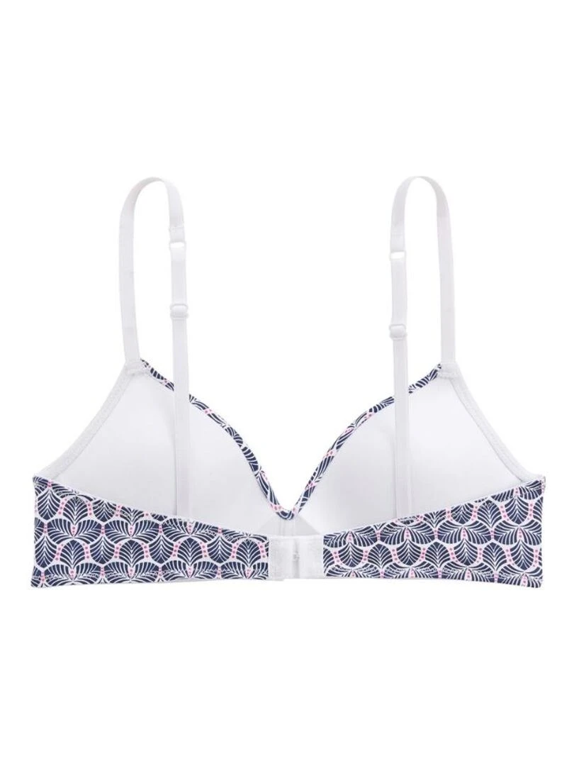 Soutien gorge souple à coques sans armatures Vaza Bleu