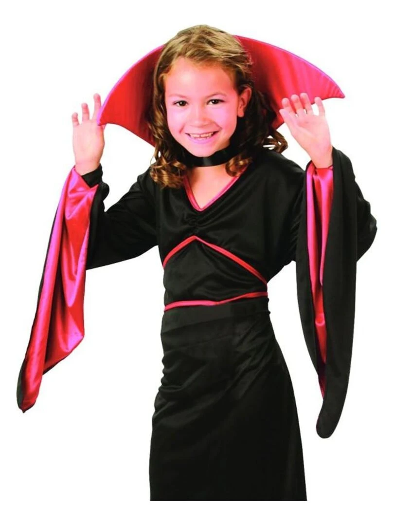 Déguisement Vampire Halloween fille enfant Noir Noir