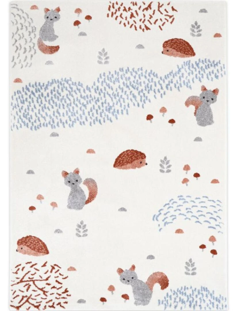 Tapis Enfant Forest Dream par Nattiot 120 x 170 cm Nattiot Bleu