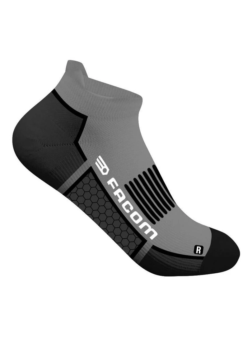 Lot de 4 paires de Chaussettes de travail courtes Hexa Facom   Rouge