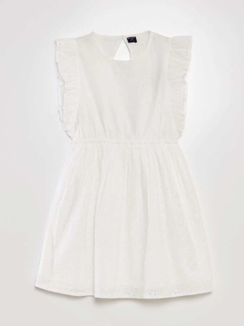 Robe en broderies anglaises blanc