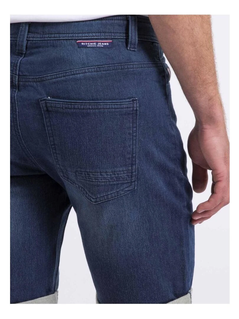 Bermuda en jean BRICO   Bleu foncé