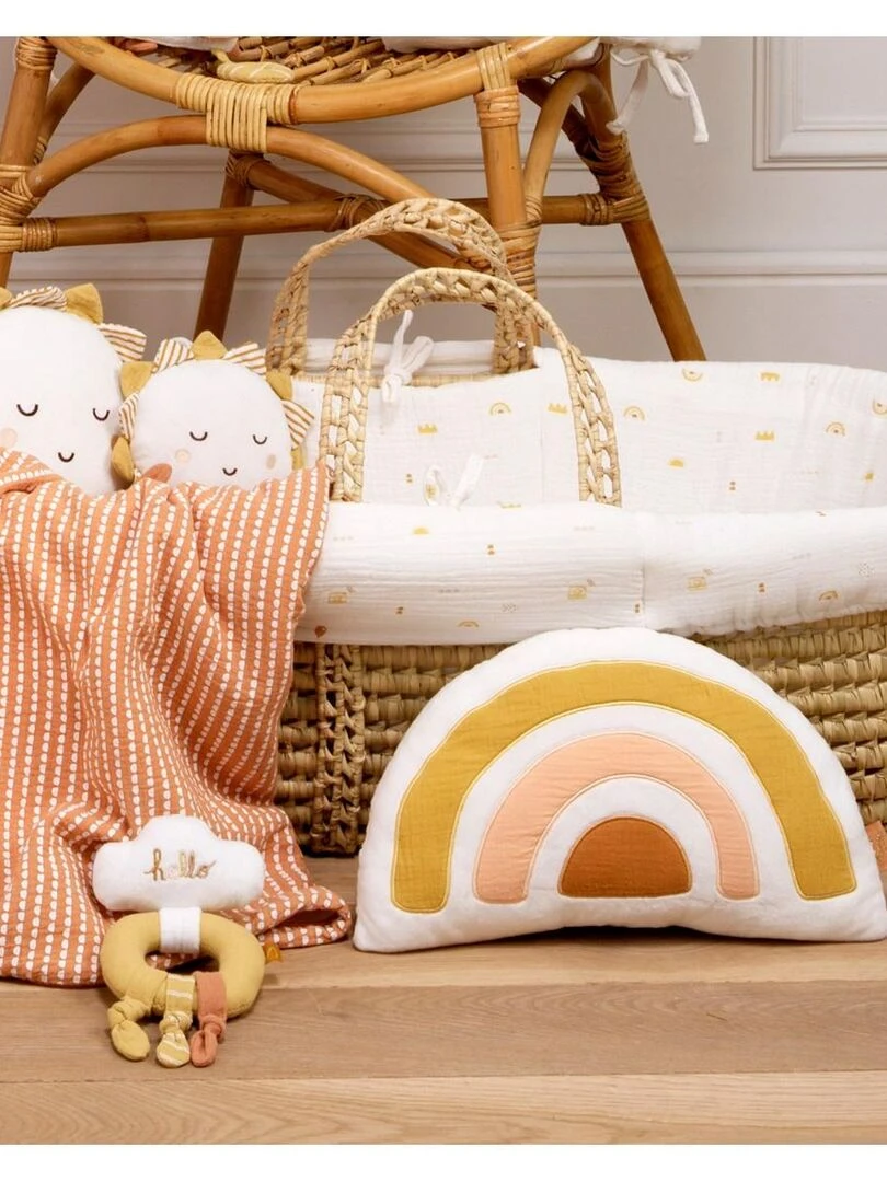 Doudou soleil en velours blanc SAUTHON Blanc