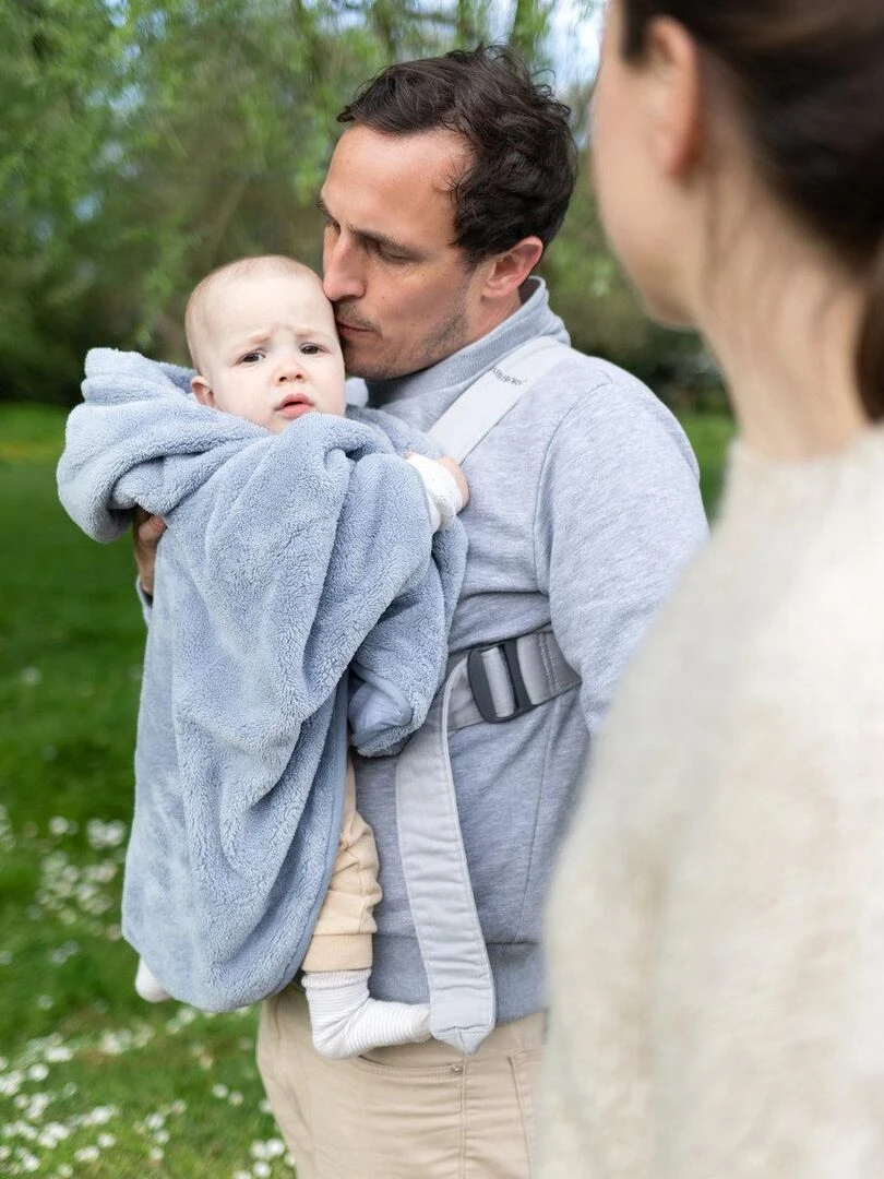 Bemini Poncho de voyage Softy et jersey Bleu gris