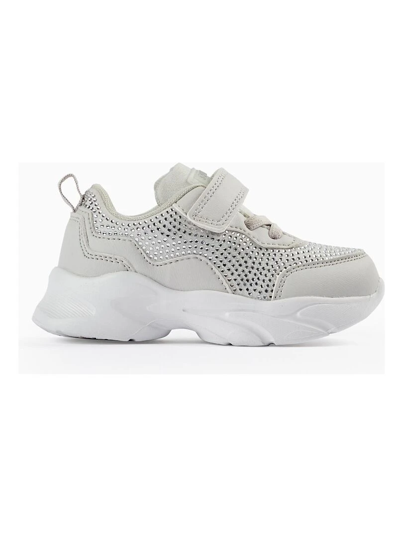 Baskets avec Strass pour Bébé Fille 'ZY Superlight' CÉRÉMONIE Gris