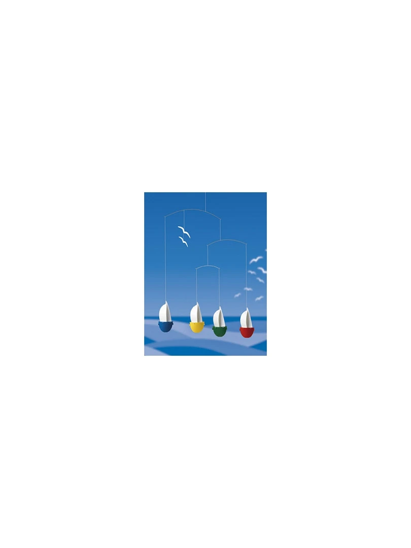 'flensted Mobiles' Bateau Sail Fun Jaune