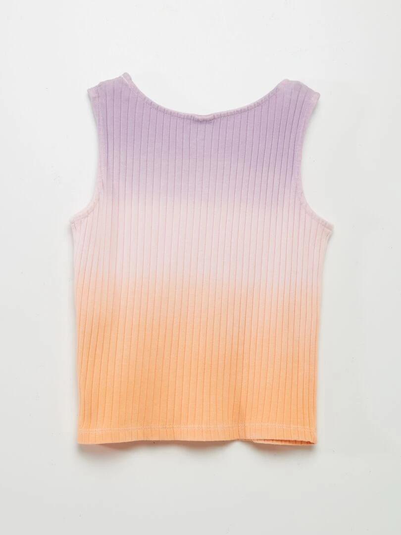 Débardeur côtelé Tie and dye