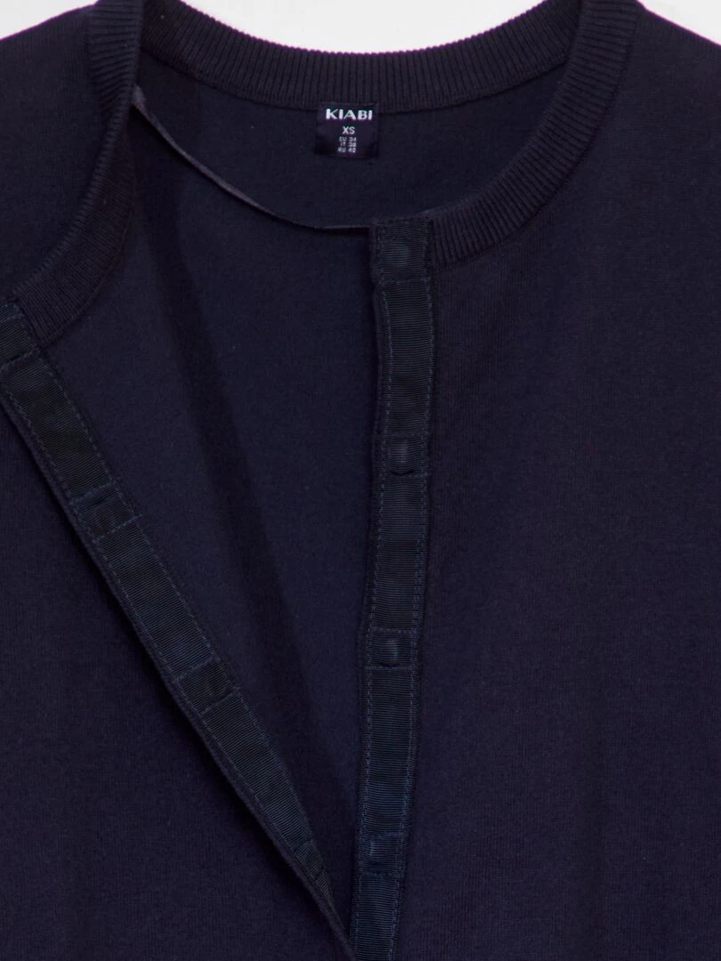 Gilet basique   So Easy   bleu marine