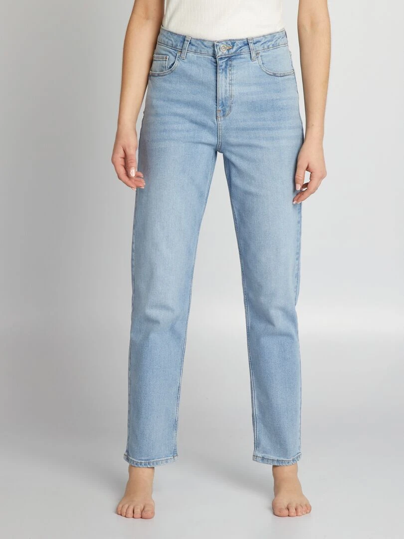Jean regular taille haute L30 Triple stone
