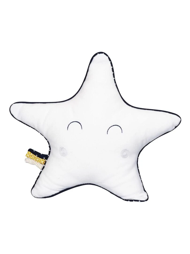 Coussin étoile en coton blanc SAUTHON Blanc