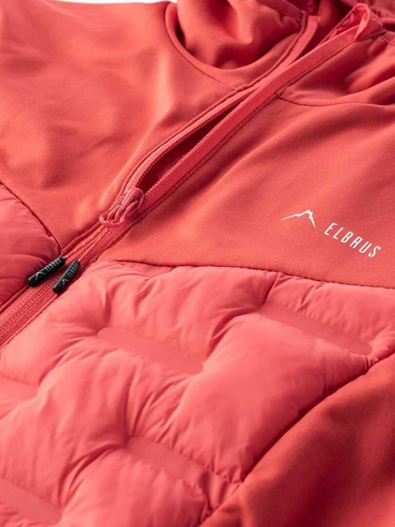 Elbrus   Veste matelassée ELIMA PRIMALOFT   Rouge cerise