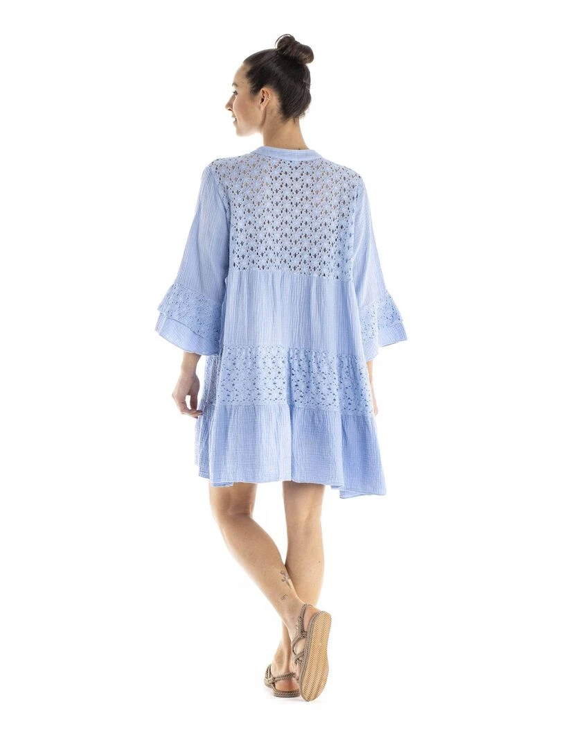 Robe MORINA Gérard Pasquier Bleu ciel