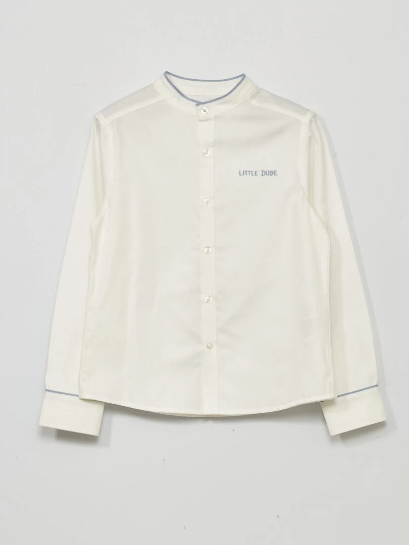 Chemise en coton Blanc
