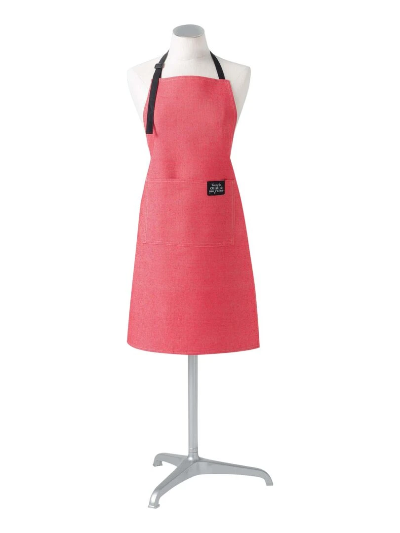 Tablier avec poche Collection Aime la cuisine Rouge