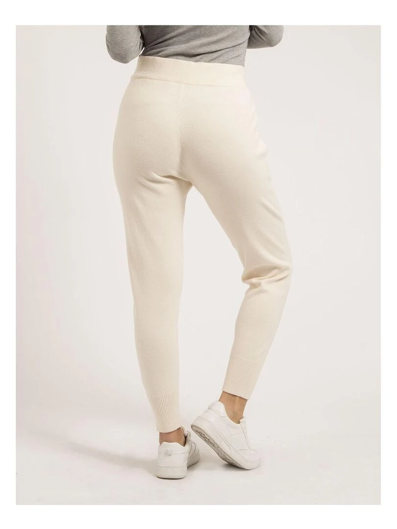 Pantalon jogging en maille ELSA Beige