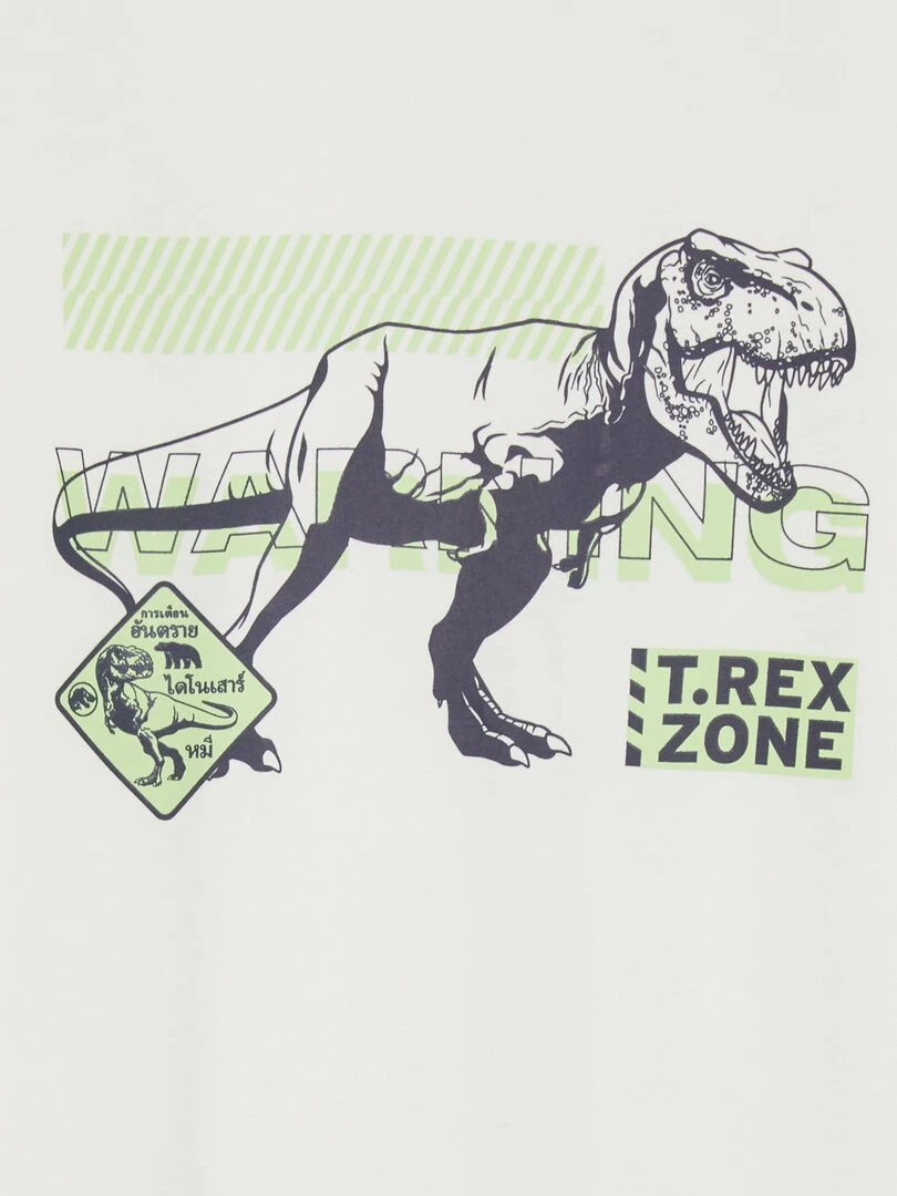 Ensemble pyjama 'Jurassic' 2 pièces Beige
