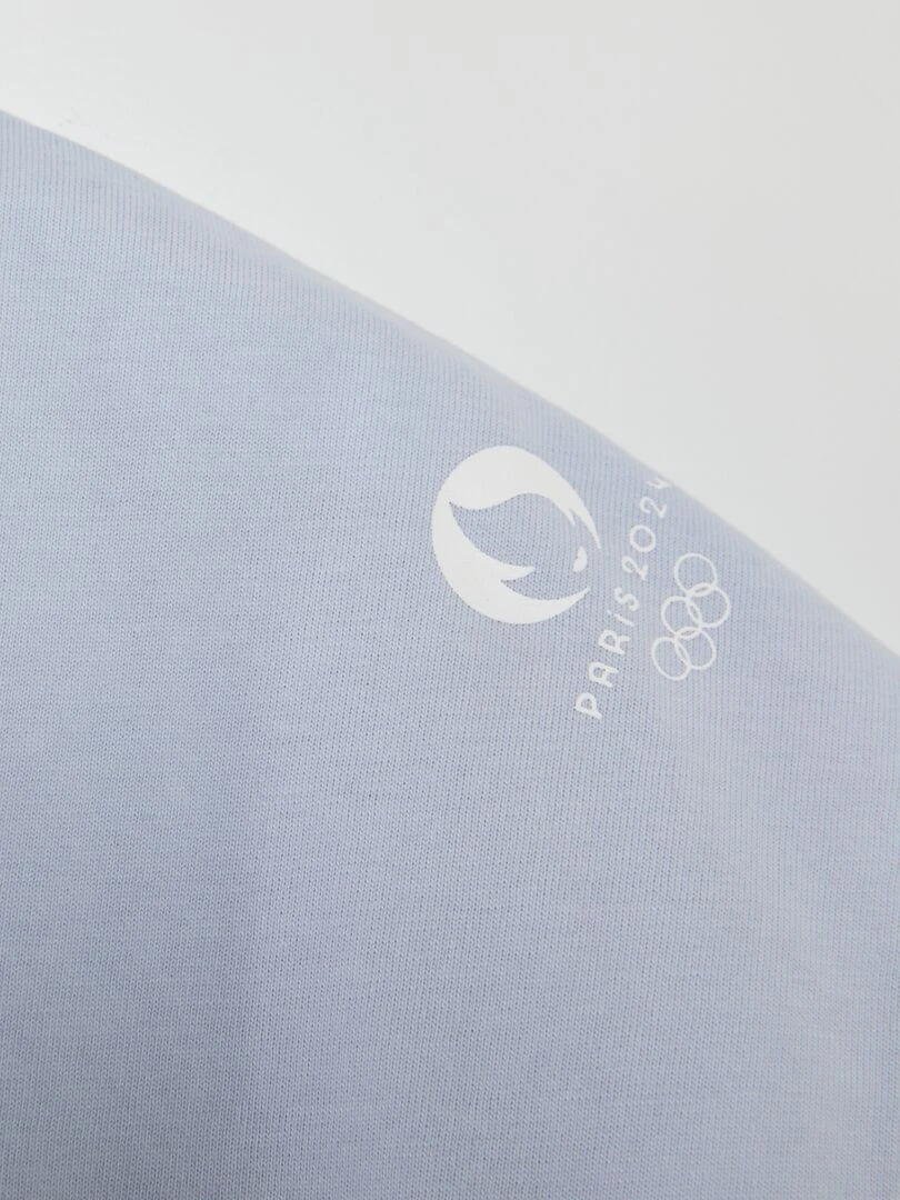 T shirt à col rond   Paris 2024   Bleu