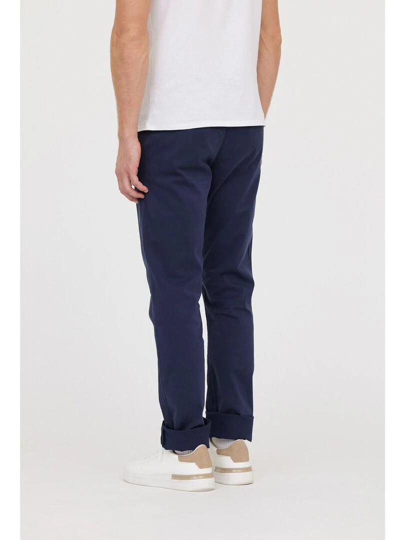 Lee Cooper   Pantalon coton chino straight GALANT   Bleu marine