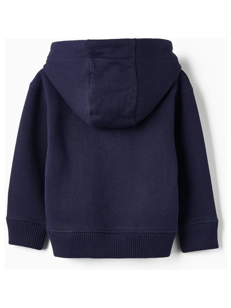 Sweat en coton à capuche pour bébé garçon ATLANTIC COMPANY Bleu