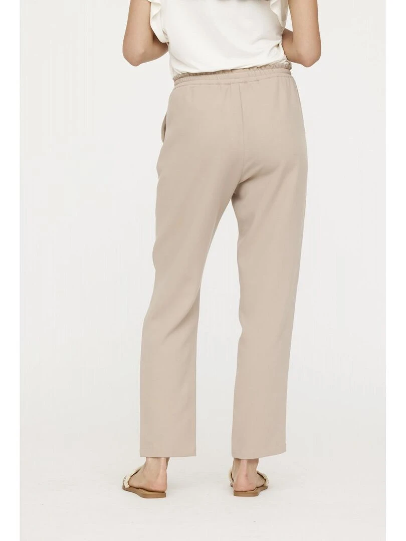 Lee Cooper   Pantalon polyester chino GISMA   Beige argile