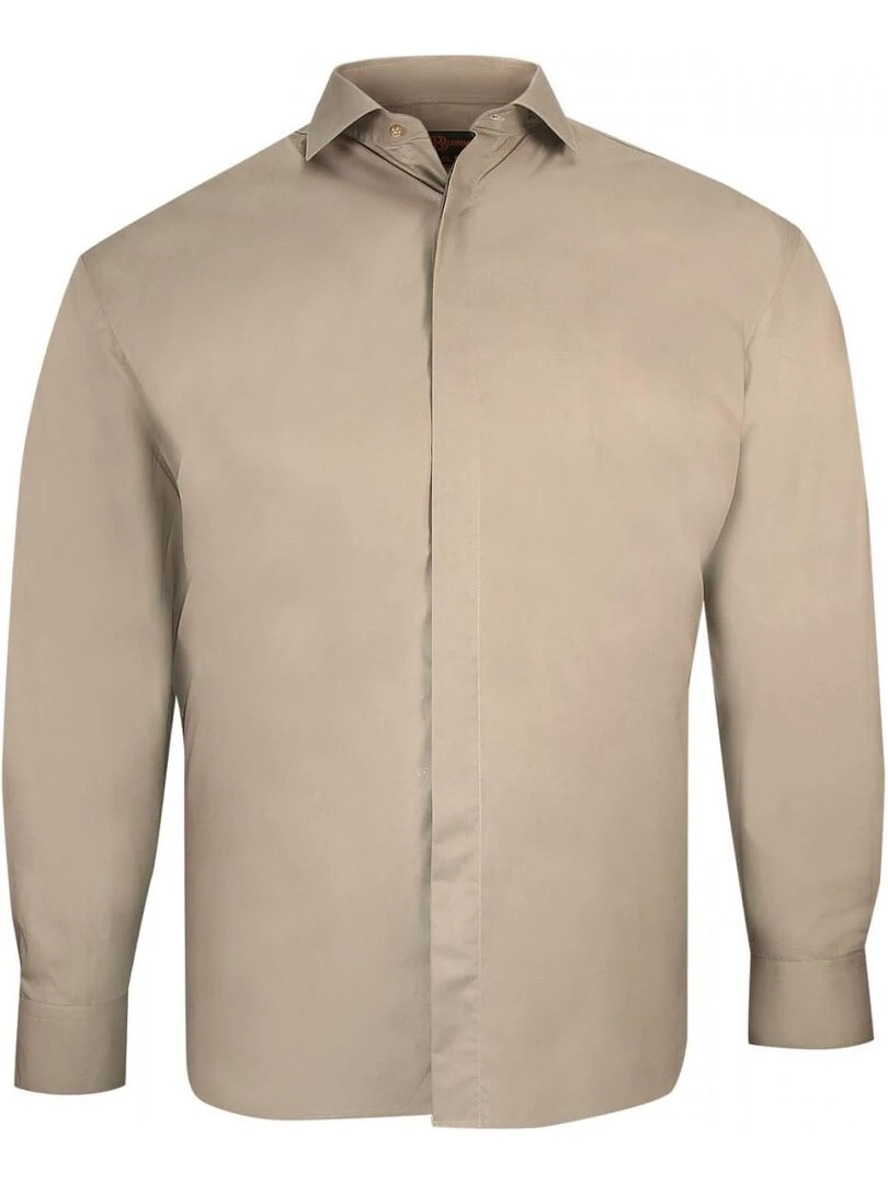 Chemise habillée gorge cachée CACHET Beige
