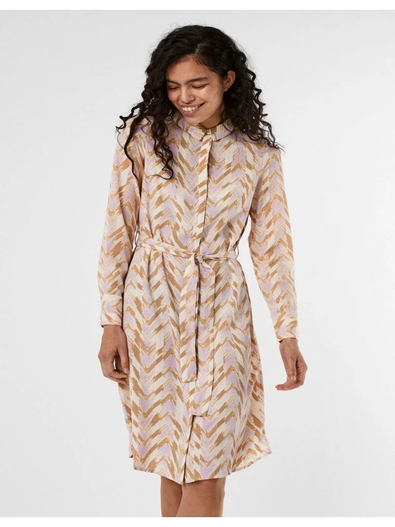 Robe longue Vero Moda Beige