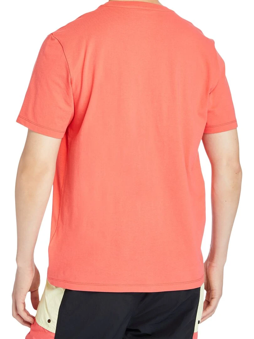 Tee Shirt Timberland Stack Logo   Orange