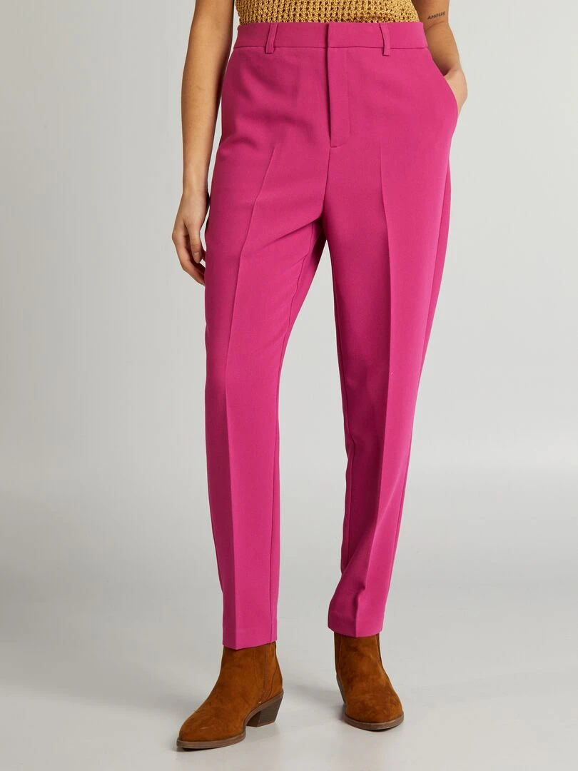 Pantalon cigarette   Rose