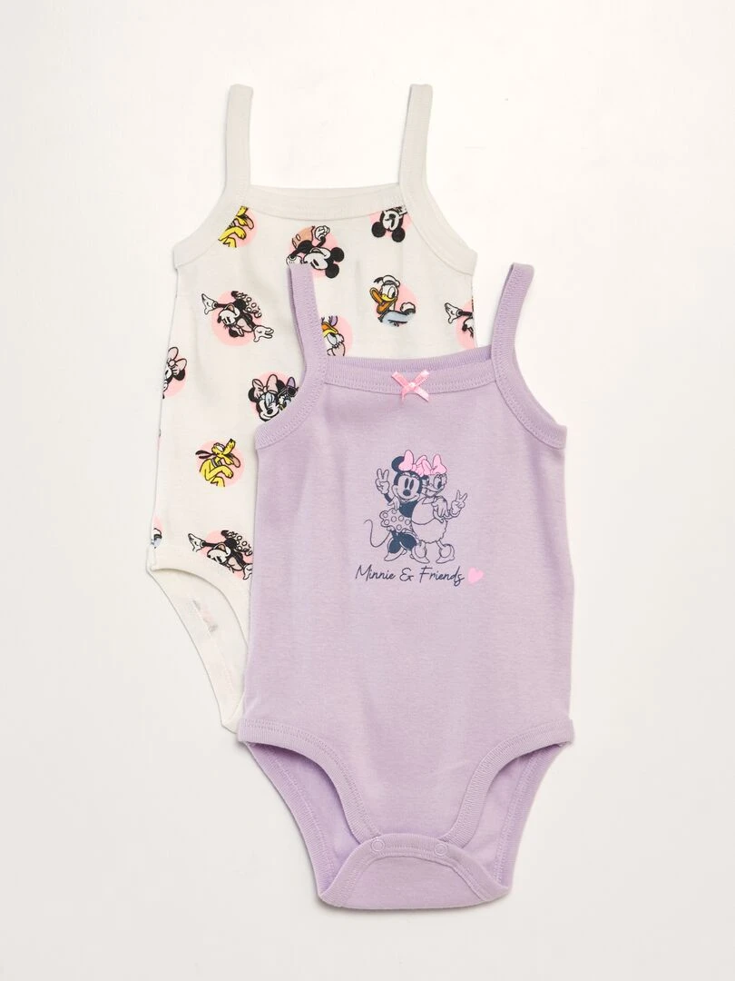 Lot de 2 bodies sans manches 'Disney' Violet