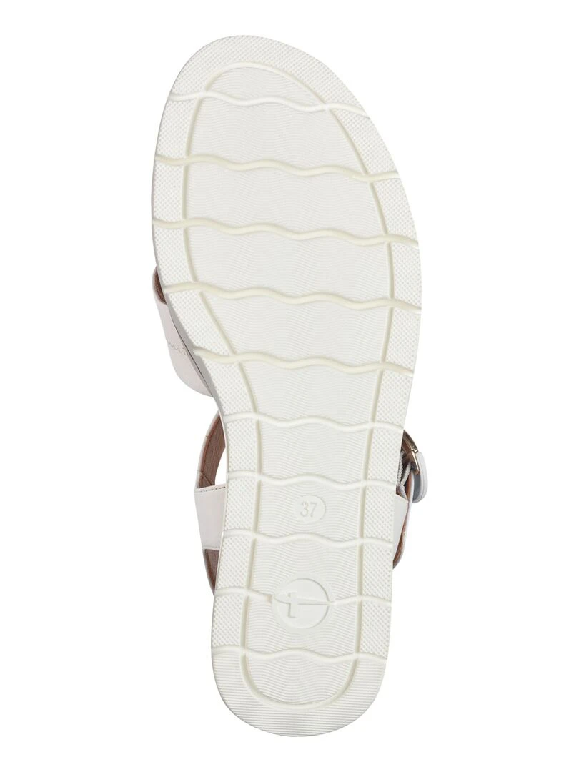 Sandales Cuir Tamaris   Blanc