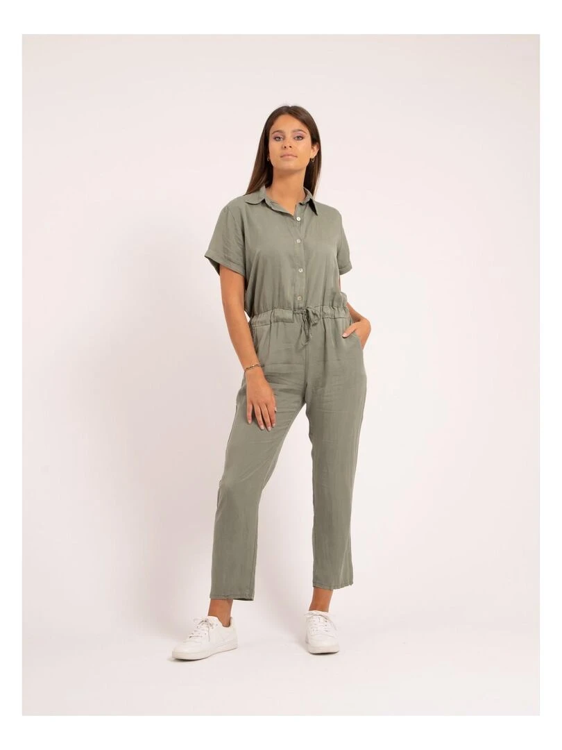Combi pantalon tencel ENDY Kaki