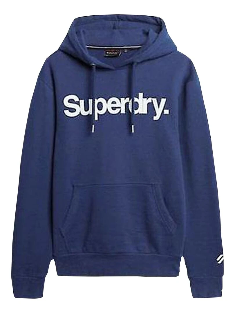 Sweat à Capuche Superdry Core Logo Classic Bleu