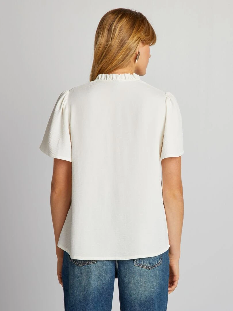 Blouse fluide   Ecru